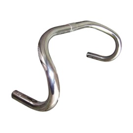 Nitto B123 B123CrMo-34 Drop Handle, Chrome Molybdenum, Diameter 1.0 inches (25.4 cm), 13.4 inches (340 cm), Silver