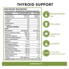 Suplemento en cápsula Newmanity Minerales/Vitaminas de Thyro-T x 200cápsulas