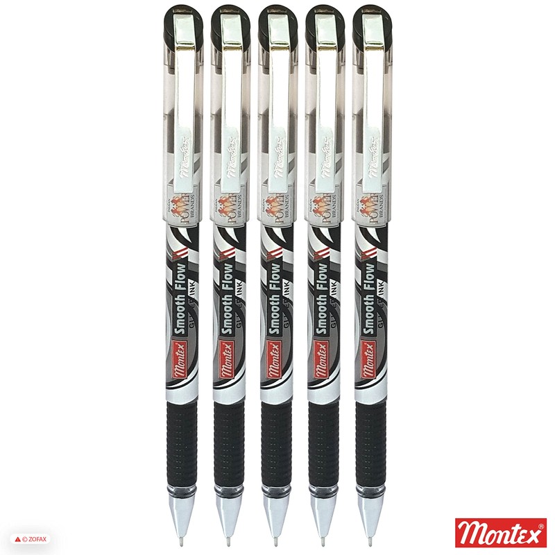 Montex 5 x 0.7mm Steel Tip Smooth Flow Ball Pen