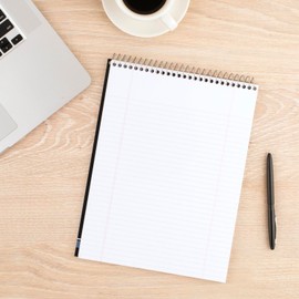 Cambridge Spiral Notebook, College Ruled Paper, 8-1/2" x 11", 70 Sheets, Top Bound, Navy (59882)