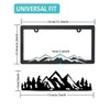 NJNYLLC Mountain License Plate Frames - Plastic Car Tag Holders
