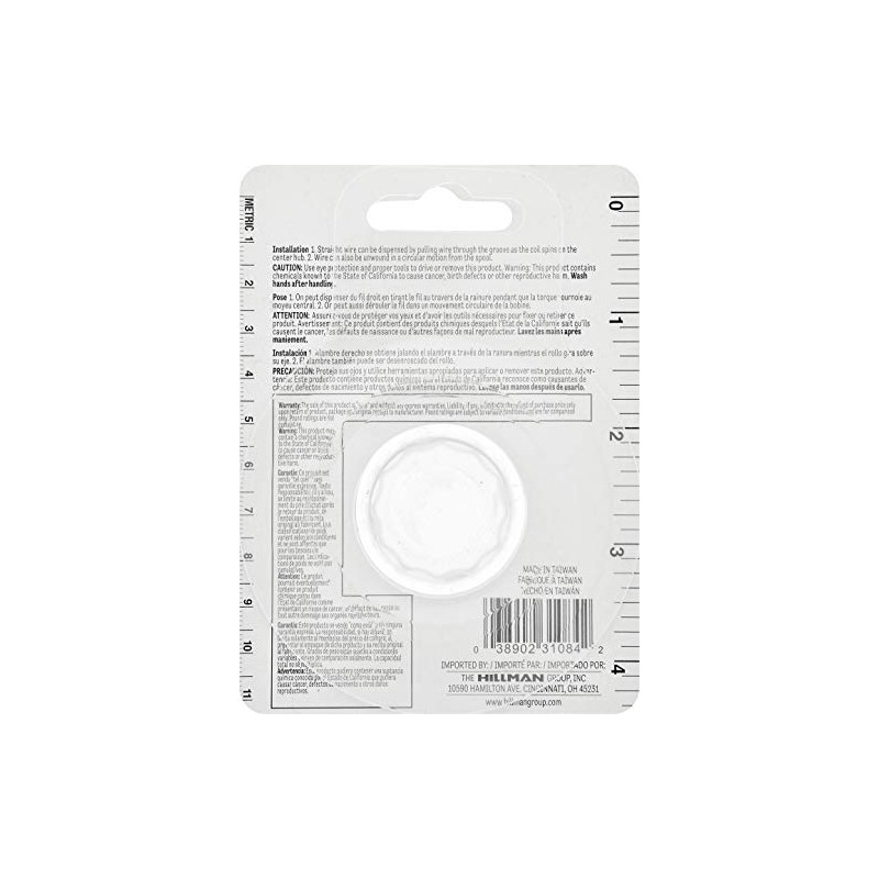 The Hillman Group 123112 Galvanized Steel Hobby Wire 22 Gauge,