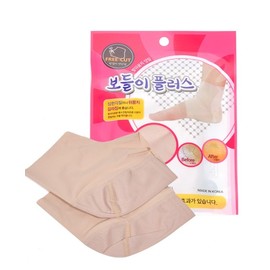 Heel moisturizing and dead skin improvement non-sewn boddle plus foot pad SN2111-0171 Beige/FREE 2ea
