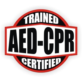 Unbranded/Generic 3pcs AED CPR Trained & Certified Hard Hat Decal Helmet Stickers Rescue Paramedic