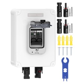 DIHOOL Outdoor Circuit Breaker Box, 30 Amp PV Solar Disconnect Switch for RV, Solar Panel Junction Box