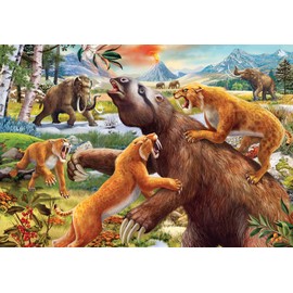 Ravensburger Jurassic Wildlife 2 x 24 Piece Jigsaw Puzzle Set for Kids - 05179 - Every Piece is Unique, Pieces Fit Together Perfectly