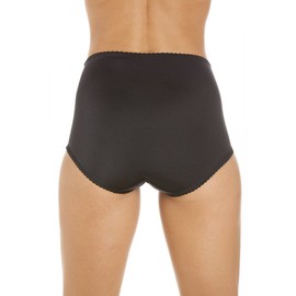 Camille Womens Two Pack Smooth High Waist Black Control Briefs 16