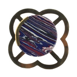 Indian Shelf 20 Packs Unique Round Purple Decorative Stone Drawer Knobs Marble Cabinet Pulls for Dresser Luxury Door Handle