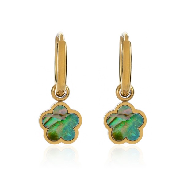 TaYolnFaSo Four Leaf Clover Dangle Earrings for Women 18K Gold