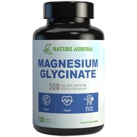 Cápsulas de glicinato de magnesio de 500 mg suplemento de bisglicinato de magnesio quelado de alta absorción para el sueño, los músculos y el corazón