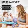 AMACOOL Battery Operated Stroller Fan Flexible Tripod Clip On Fan