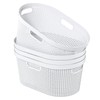 Idotry 40 L Large Plastic Laundry Hamper, Ventilated Clothes Basket