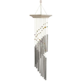 Woodstock Chimes Signature Collection, Woodstock Mystic Spiral, 22'' Confetti Decor Designs Wind Chimes for Outdoor, Patio, Home or Garden Décor (MSC)