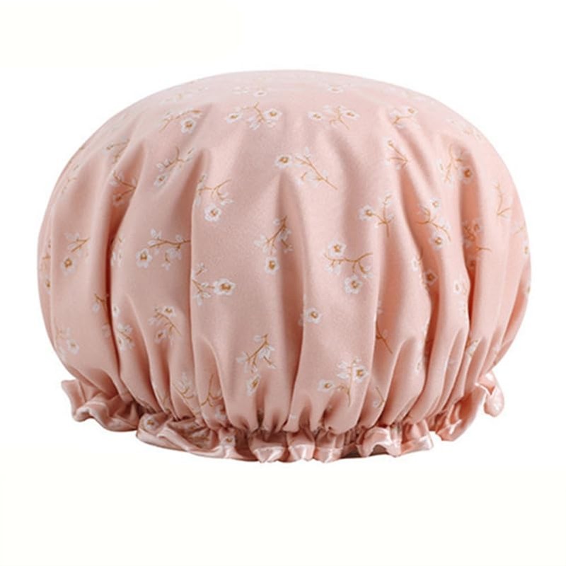 Shower Cap, UPKOCH Japan Double Layer Printed Waterproof Bath Cap