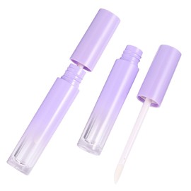 SAFIGLE 10pcs Gradient Purple Lip Gloss Tubes Empty Cosmetic Containers for DIY Lip Color Travel Friendly Design Convenient Transparent Bottom for Easy Viewing