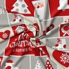IUNTWEIE Christmas Bed Linen 135 x 200, Santa Claus and