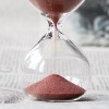 SWISSELITE 60 Minute Clear Glass Hourglass Timer 6.3 Inch Sand