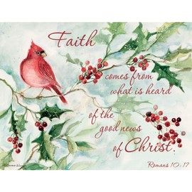 Lang, Cardinal and Berries Boxed Christmas Cards (18 pack) w/Decorative Box by Susan Winget