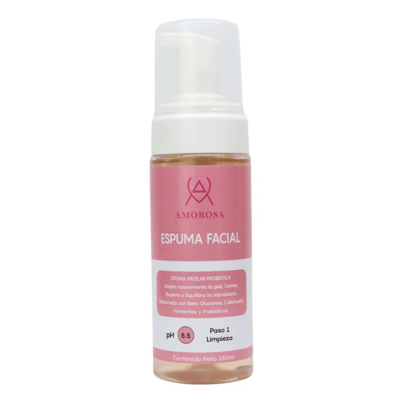 Espuma Micelar Facial Limpia Suavemente Con Probióticos 160ml Amorosa