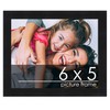 Poster Palooza 6x5 Frame Black Solid Wood Picture Frame -