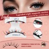 Higu clace Magnetic-Eyelashes with Applicator 4 Pairs Magnetic-Lashes Natural Look
