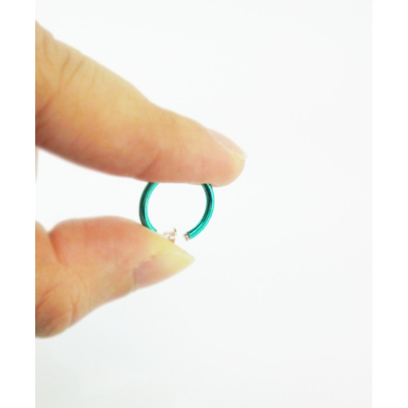 yueton 10 Pairs Non - Piercing Fake Spring Septum Nose