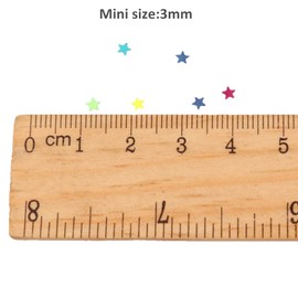 100g Iridescent Star Shaped Confetti Glitter Sequins Flat PVC Star Paillettes for Scrapbook Embellishment Cardmaking Jewelry Making Nail Manicure Wedding Birthday Party Decorartions(Clear)
