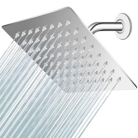 Ducha de Lluvia de Alta Presión, Cabezal de Ducha de Acero Inoxidable
