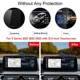 TTCR-II Compatible with 2021-2023 5 Series Navigation Display Screen Protector 12.3 Inch, for 5 Series Touchscreen Protector G30 G31 G38, Only Fits 2021-2023 525 528 530 535 540 550 M550i