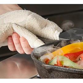 Soro Essentials- Set of 2 Heavy Duty 8-1/2”x11” Terry Cloth Hot Pad Pot Holder with Wrist Strap- Pan Grabber Baker's Pad for Kitchen Washable Pot Holder Thick Cloth 450 F Heat Resistant Pot Holders