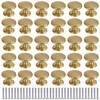 BIGLUFU Brass Cabinet Knobs, 30 Pack, 1 Inch, Gold: Dresser,