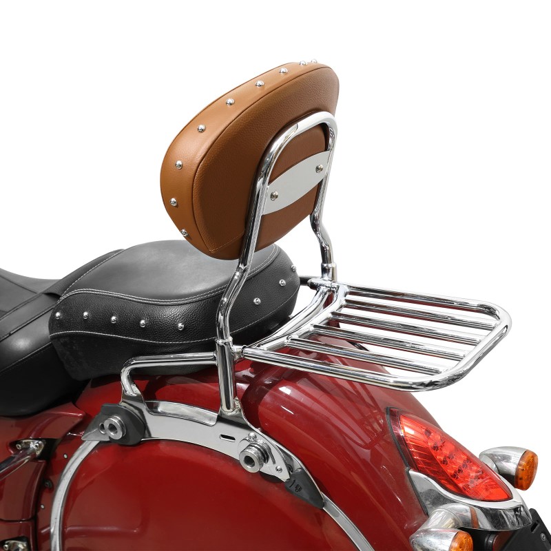 TCMT Backrest Sissy Bar Luggage Rack Fit For Indian Chieftain
