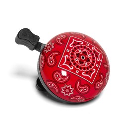 Nutcase NBLL-10 Bicycle Bell Ring 55 mm Loud Design Large XXL Pattern Colourful Children's Bike, Red Banana Design