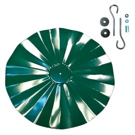 Erva SB5 Hanging Disk Baffle, Green, 22.5-Inch