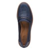 Clarks Raisie - Mocasines para Mujer, Cuero Azul Marino, 22