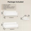 Orimade Shower Caddy 3-Pack, No-Drill Adhesive Shelves for Bathroom, Rustproof