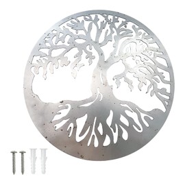 Reagia Metal Tree of Life Wall Art, Metal Tree Life Wall Decor Family Tree Wall Plaque Tree of Life Wall Hanging for Bathroom Kitchen Garden Living Room Bedroom Indoor Outdoor