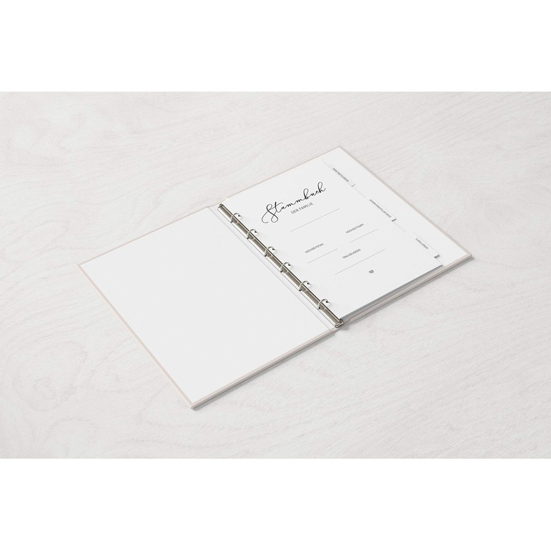 DeinWeddingshop Family Register, Deluxe Series, Hard Cover, 16 x 21