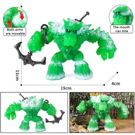 GDFJBG Ice Monster Model Mini Creatures Ice Monster Sea Turtle Figure Sea Turtle Statue Movable Fantasy Action Figure, Robust Figures from 7 Years