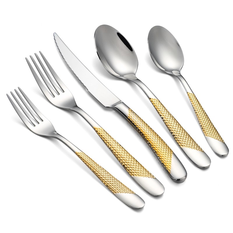40-Piece Silverware Set Stainless Steel Flatware Set Service for 8