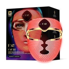 FAQ 202 – Máscara facial NIR + LED – Luz roja y seis colores adicionales – Mascarilla facial inalámbrica – Rejuvenecimiento visible – Dispositivo de b