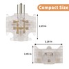 GOMEN 3-Outlet Grounding Adapter, Heavy Duty 3 Way Plug Adapter,