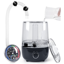 Top fill Reptile Fogger Terrariums Humidifier Fog Machine Mister with 4L Visible Large Tank & Extension Hoses, Suitable for Terrariums & Enclosures, Ideal for Reptiles/Amphibians/Herps/Vivarium/Moss