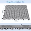 Jocoevol 60-Pcs Interlocking Tile, Indoor/Outdoor Drainage Interlocking Floor Tiles 11.8"