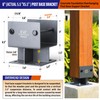Stainless Steel 6"x6"(Actual 5.5"x5.5") Post Base Bracket Concrete U-Shape, Dry