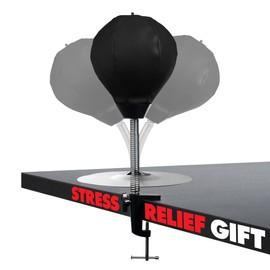 Antistress Mini Table Punch Bag with Table Clamp and Suction Cup - Hanging Punch Bag or Standing Punch Bag - Punching Ball/Anger Ball/Reflex Ball/Anger Cushion for Children and Adults