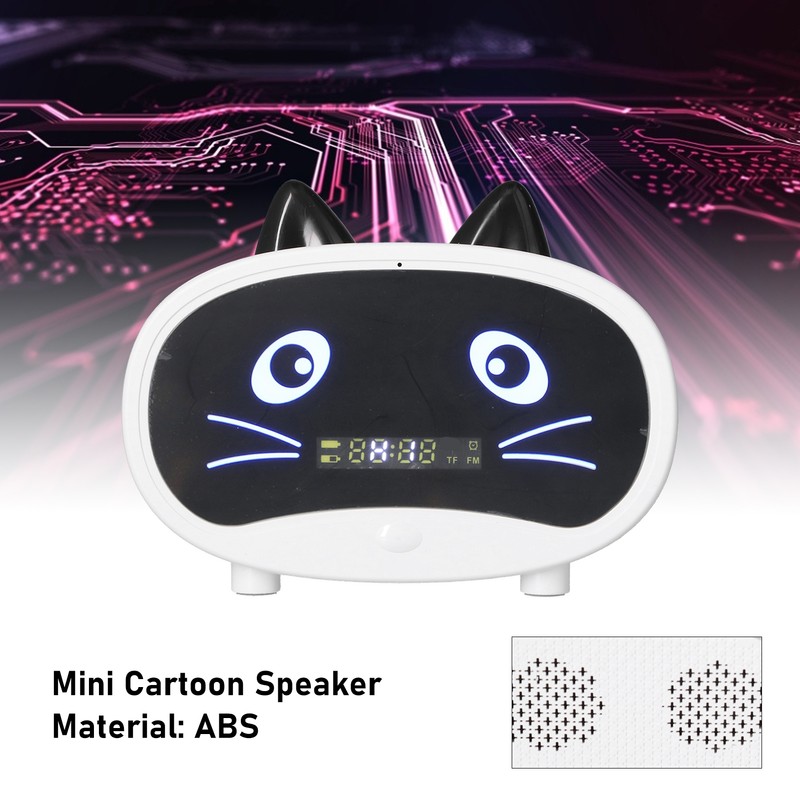 Mini Cartoon Speaker Multifunctional Cute Cat Ear Design Smart Set