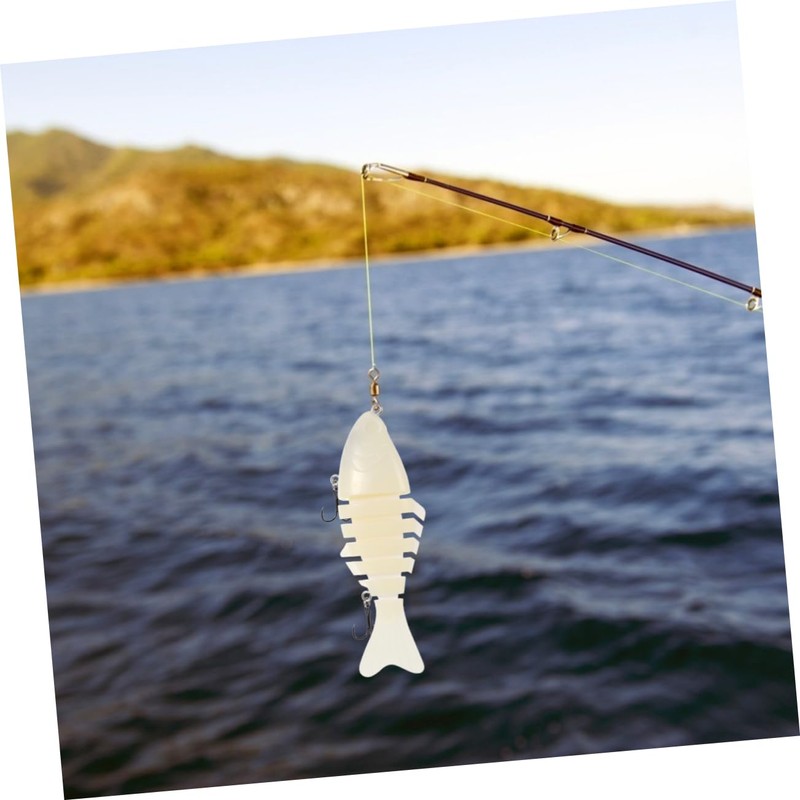 Sosoport 2pcs Knobby Simulation Fishing Lures Blank Artificial Baits for