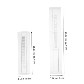 SHINEOFI 6 Pcs Expandable Clear Drawer Dividers Adjustable Organizers for Kitchen Utensils Bedroom Clothes Towels Easy Installation Space Maximization Multi Purpose Use