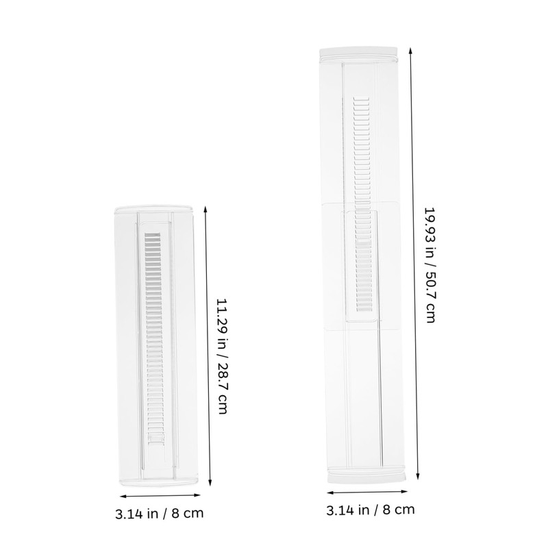 SHINEOFI 6 Pcs Expandable Clear Drawer Dividers Adjustable Organizers for